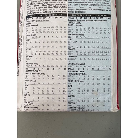 Butterick 5655 Sewing Pattern Size 6-7-8 Medieval Misses Girls Costume Vintage - Picture 5 of 6